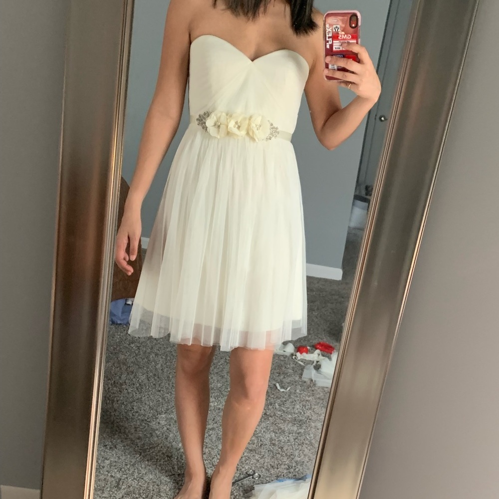 Anthropologie Jenny Yoo Annabelle dress.